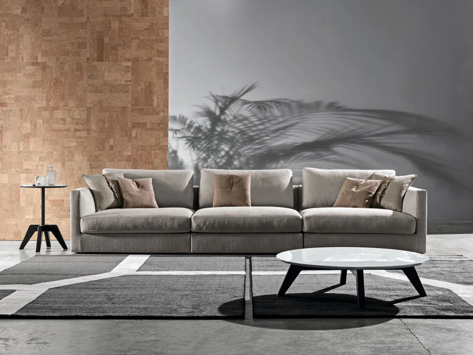 Meroni & Colzani Accademia, sofa, photographed in a room