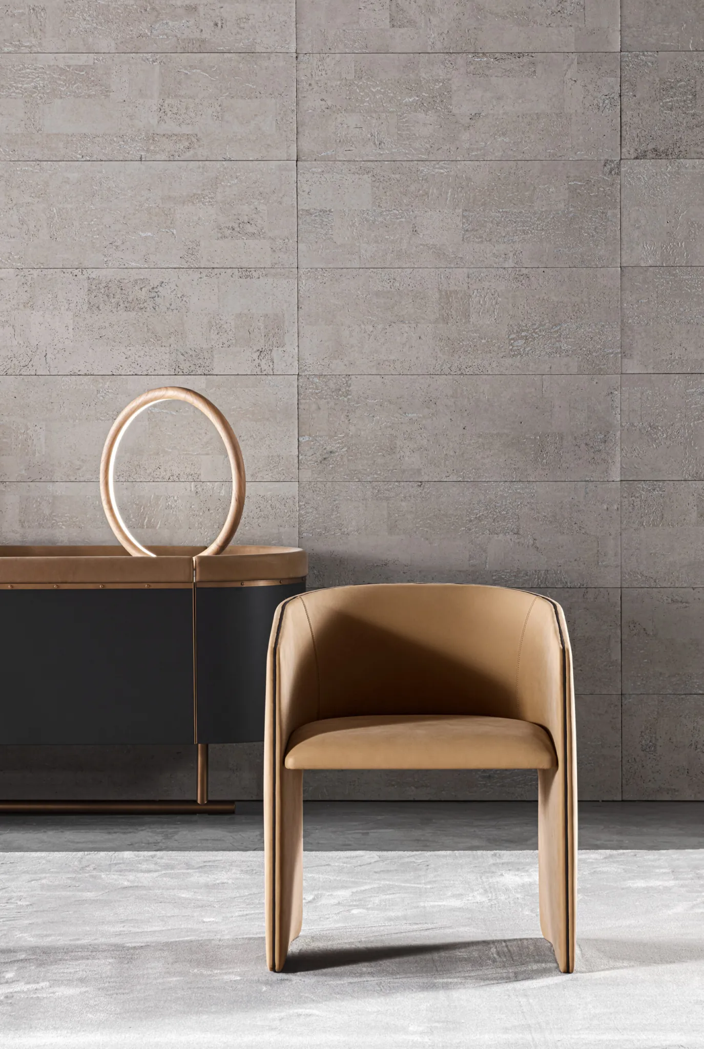Meroni & Colzani Alba, a second view of the chair