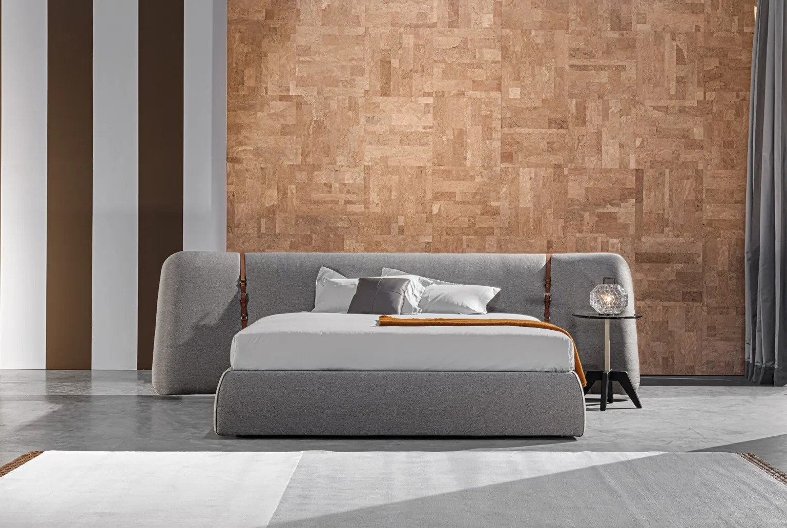 Meroni & Colzani Anfiteatro, bed, photographed in a room