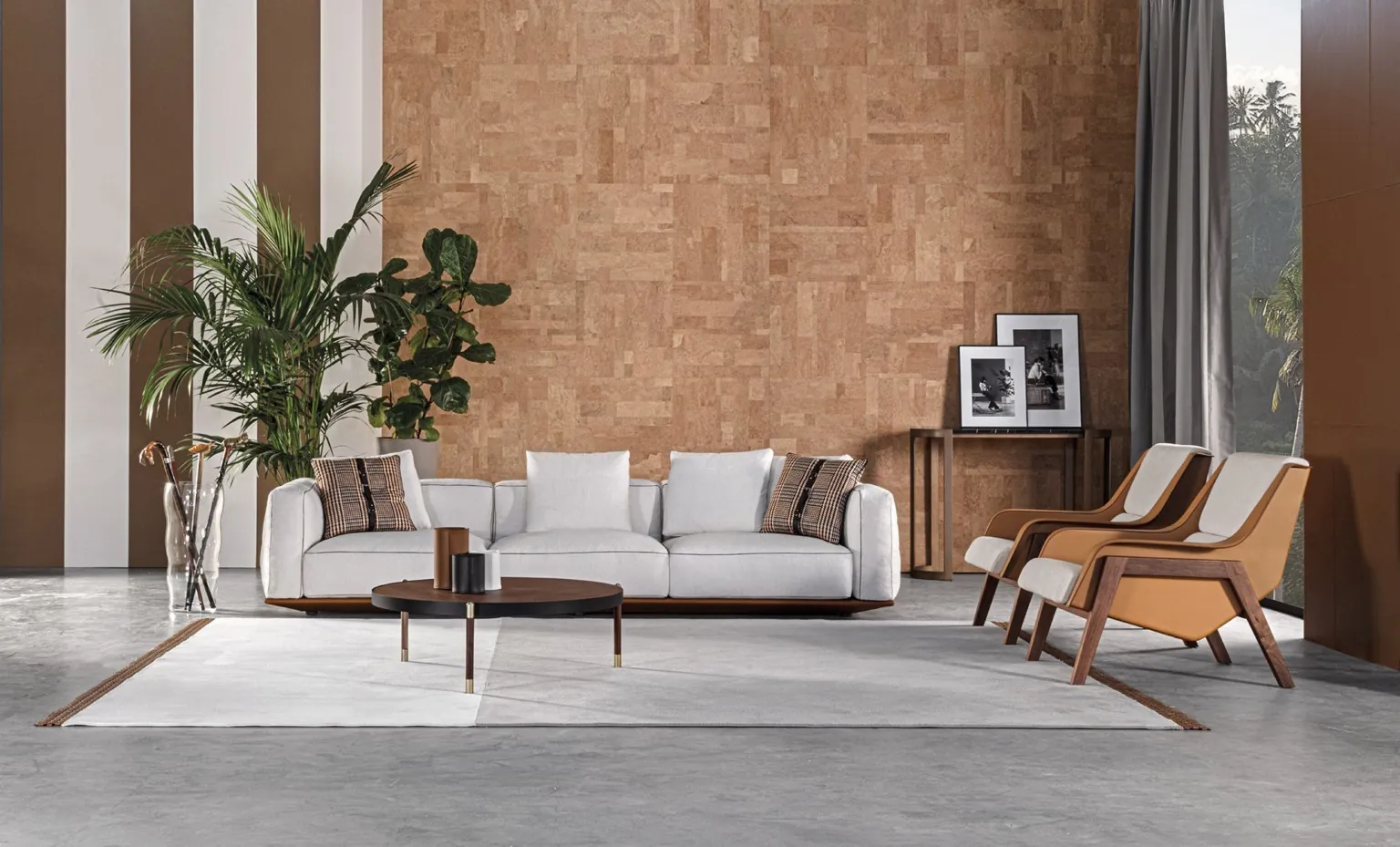 Meroni & Colzani Borgogna, sofa