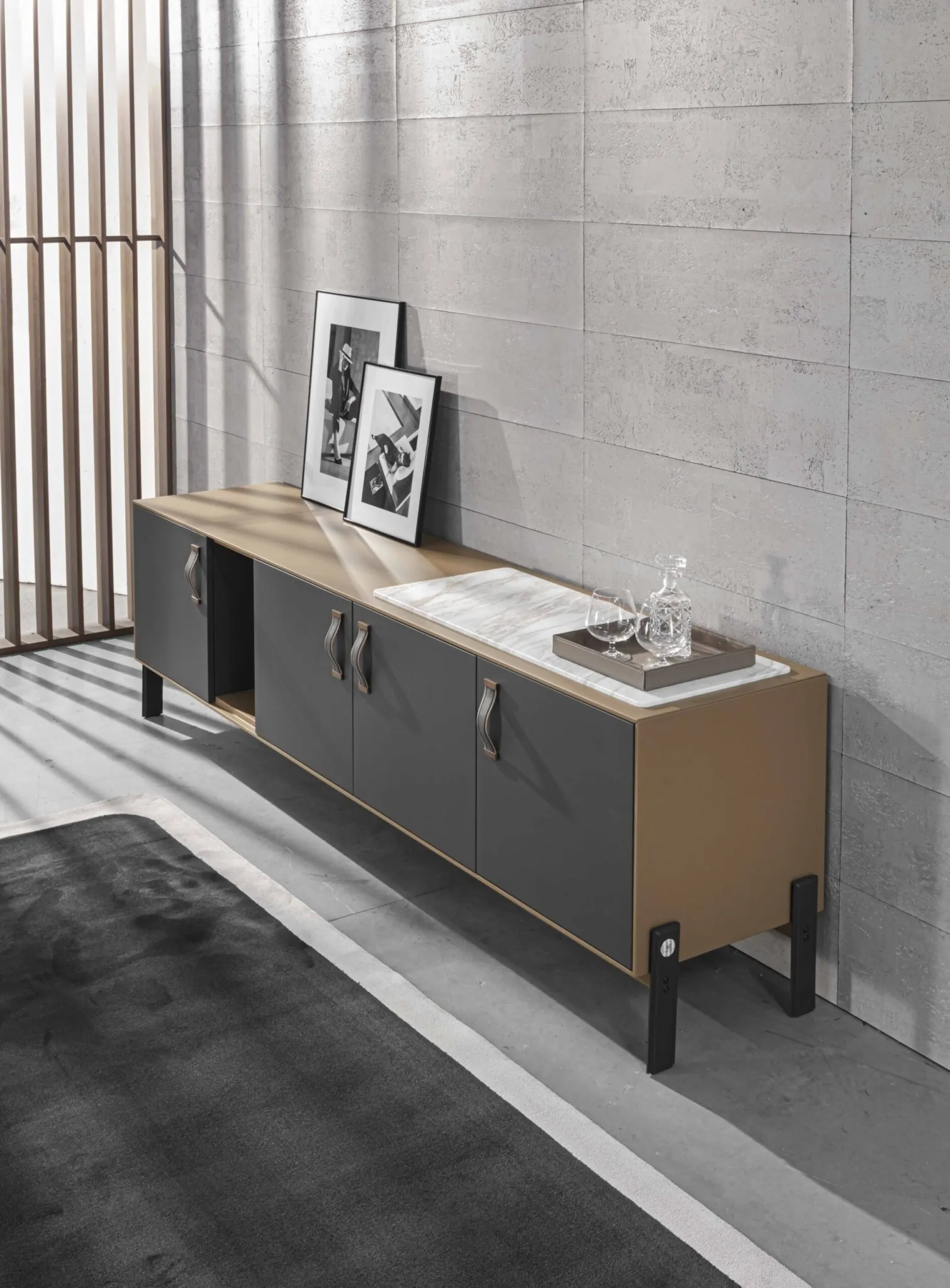 Meroni & Colzani Gaeta, a second view of the sideboard