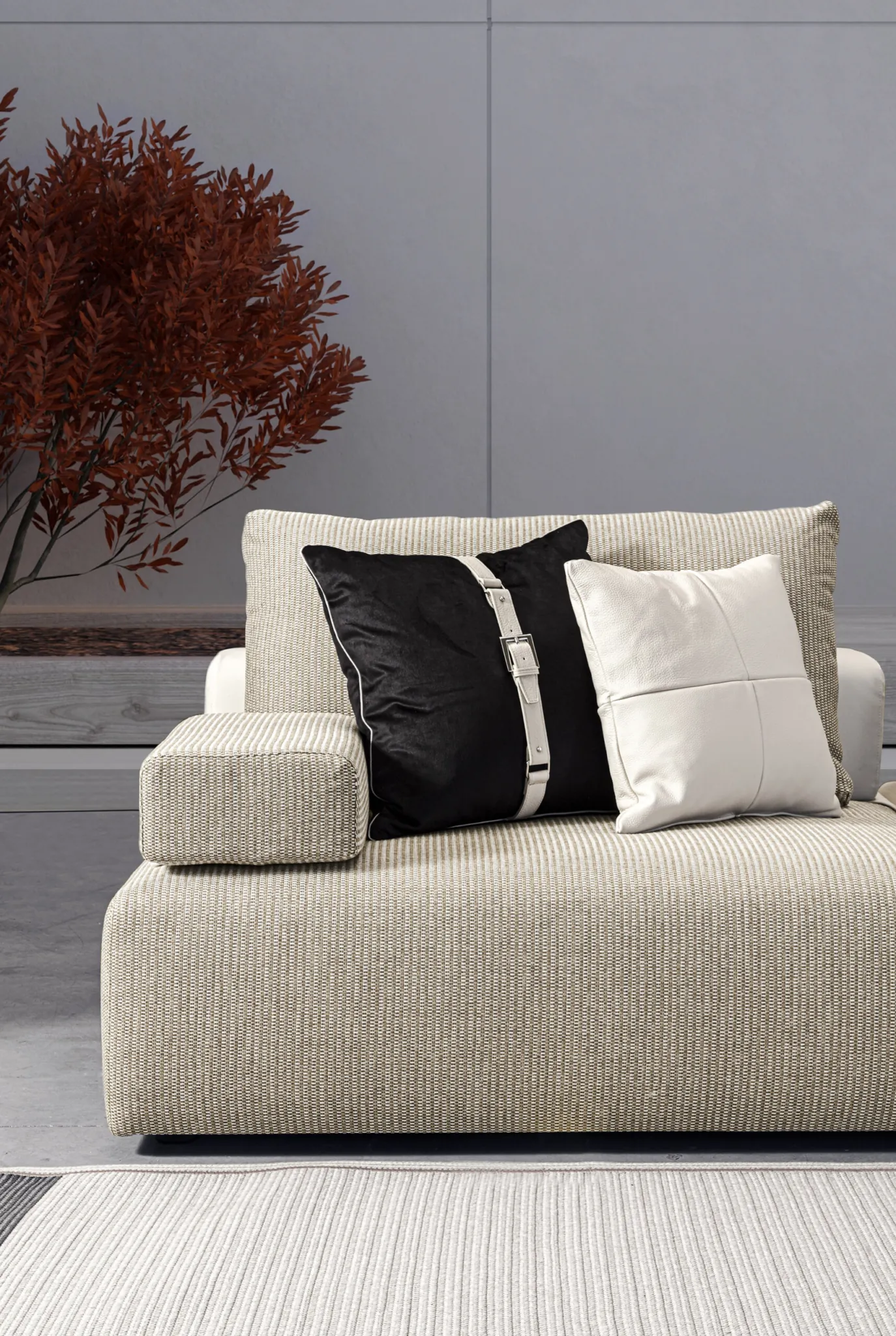 Meroni & Colzani Linosa, a second view of the sofa